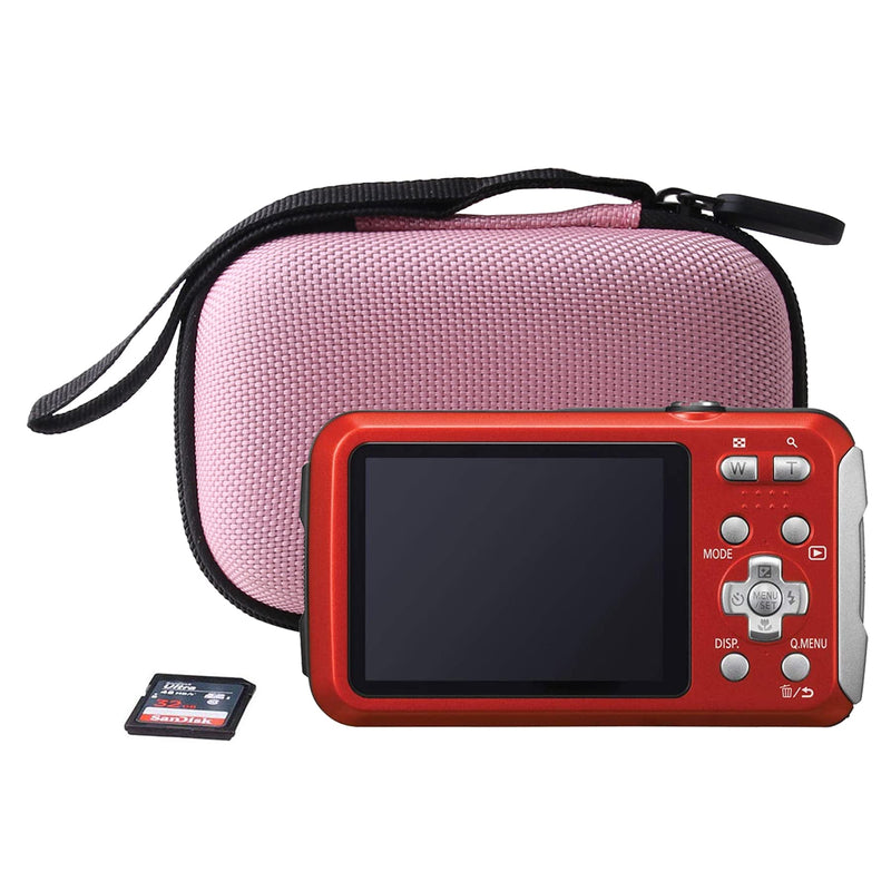 WERJIA Hard Carrying Case Compatible with Panasonic Lumix DMC-TS30/TS25 Digital Camera Underwater (Pink) Pink