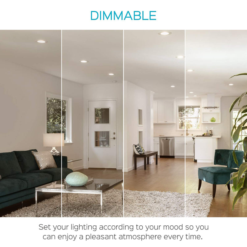 [AUSTRALIA] - Luxrite BR20 LED Bulb, 45W Equivalent, 2700K Warm White, Dimmable, 460 Lumen, R20 LED Flood Light Bulb 6.5W, Energy Star, Damp Rated, E26 Base, Perfect for Recessed and Track Lighting (4 Pack) 4 Pack 2700K (Warm White) 