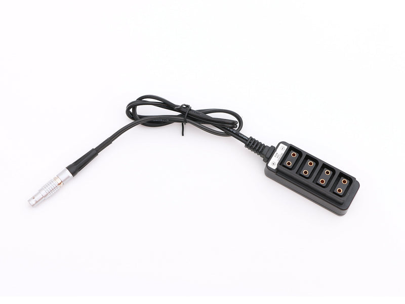 0B 2pin Male Straight to 4 Female D-tap DTap Splitter for Photography Power