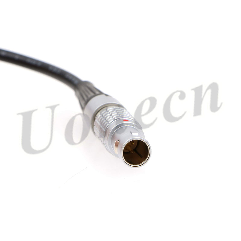 Uonecn Right Angle DC Male to 2 Pin Male Teradek Bolt Power Cable for Transmitter Tilta Battery Plate on The FS7
