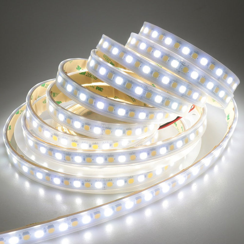 [AUSTRALIA] - LEDENET Super Bright 2800K-7000K Bi-Color Dual White Flexible 5050 LED Strip Warm Cold Combo Color Temperature Adjustable DC 24V 600LEDs Ribbon Lamp 16.4ft in Silicone sleeving Outdoor Lighting 