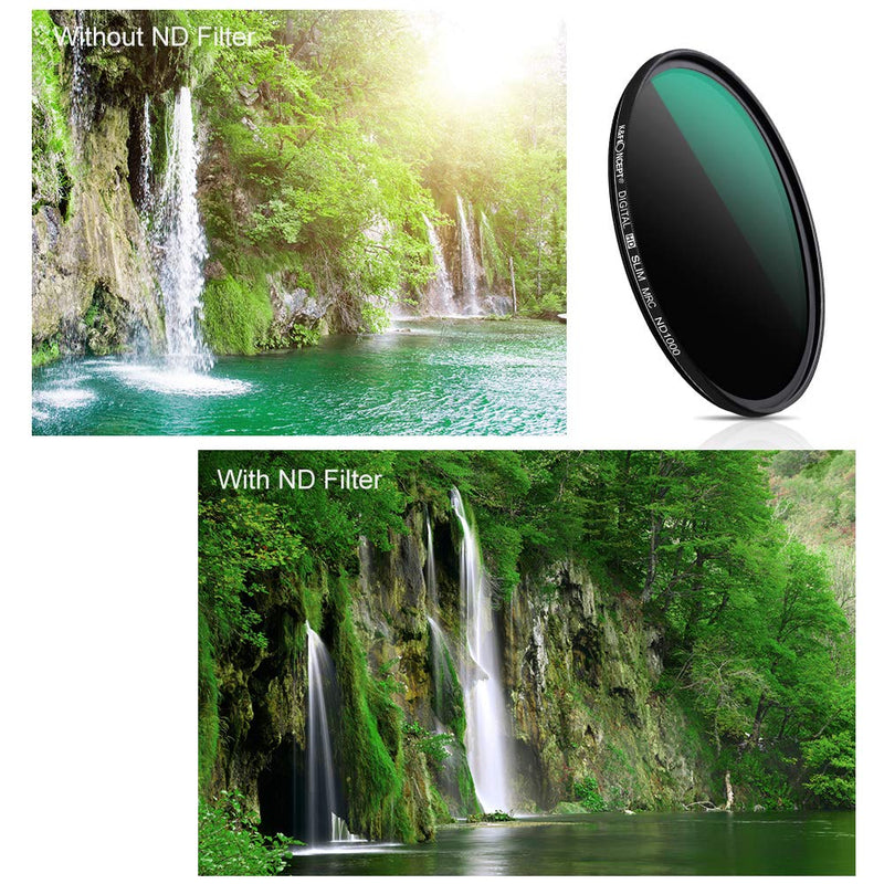 K&F Concept 67mm ND1000 CPL Lens Filter Kit (2 Pcs) Neutral Density ND1000 + Circular Polarizer Filter with 24 Multi-Layer Coatings for Camera Lens