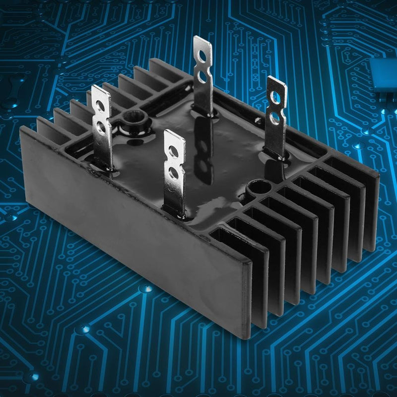 Bridge Rectifier, 2-Phase Diode Bridge Rectifier 100A 1600V Full Wave Silicon Diodes Bridge Rectifier Diode High Power with Heat Sink