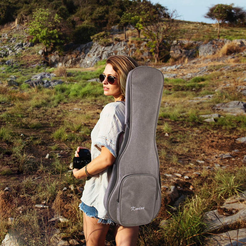 [AUSTRALIA] - Kmise Soprano Ukulele Gig Bag 21 inch Soft Carring Case Double Strap With 3 Picks 