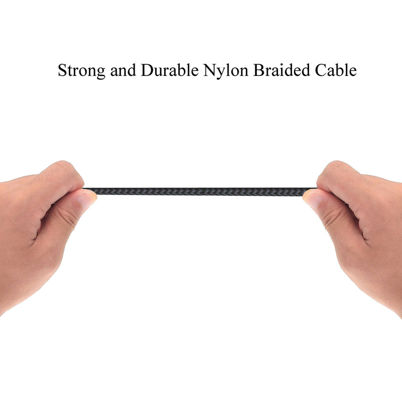 USB Type C Cable 3ft 3Pack by Ailun High Speed Type-C to USB A Sync and Charging Nylon Braided Cable for Galaxy s20, s20+ S20Ultra S10 Plus and More Smartphone Tablets Silver BlackGrey NOT Micro USB 3ft 3ft 3ft