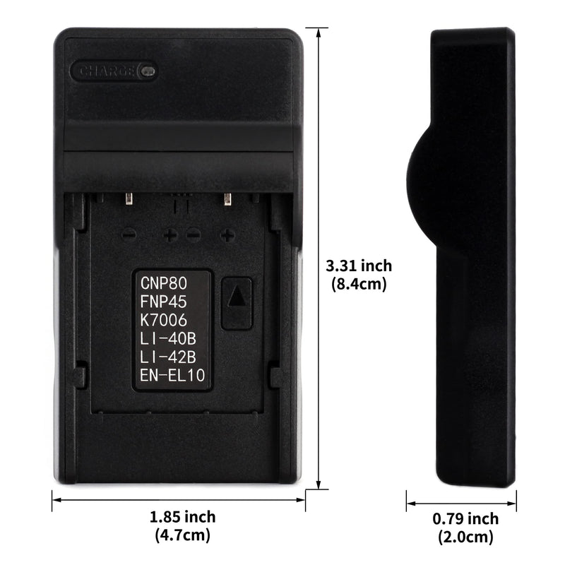 D-Li108 USB Charger for Pentax Optio L36, Optio L40, Optio M30, Optio M40, Optio M90, Optio M900, Optio NB1000, Optio RS1000, Optio RS1500, Optio T30, Optio V10, Optio W30 Camera and More