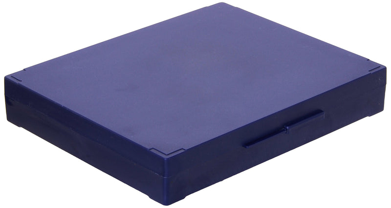 Globe Scientific 513079B ABS Plastic Cork Lined Slide Storage Box for 100 Slides, Blue