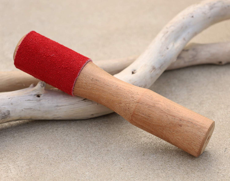 DharmaObjects Suede/Wood 1 Singing Bowl Mallet Tool