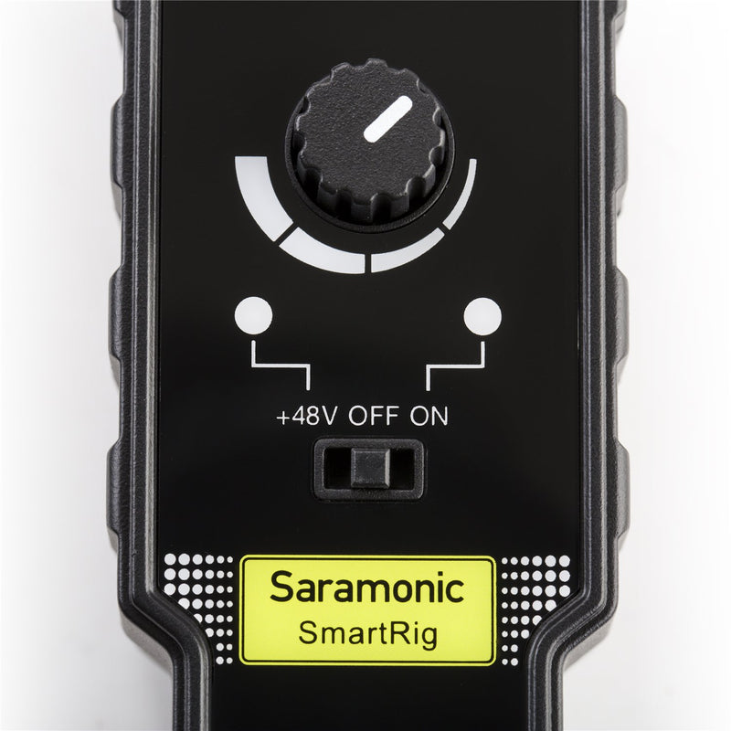 [AUSTRALIA] - Upgrade XLR Microphone & 6.3mm Saramonic SmartRig II Guitar Adapter with Phantom Power Preamp Amplifier for iPhone, iPad iPod, Android Smartphone 3.5mm Connector 