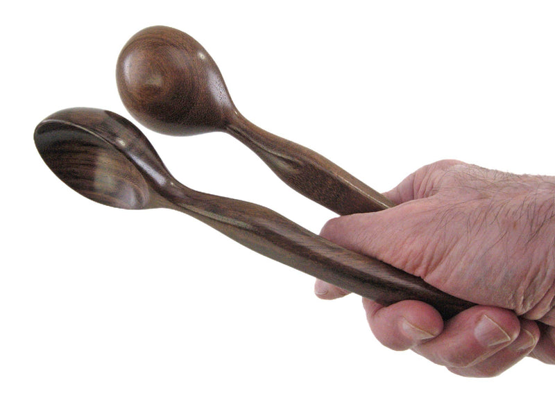 Pea Patch Teak Musical Spoons (Gumbo Style), Long - w/free instruction booklet