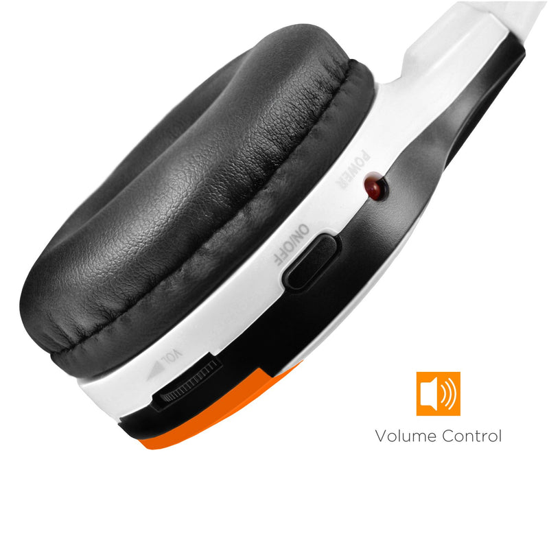 XO Vision Universal IR in Car Entertainment Wireless Foldable Headphones, Orange