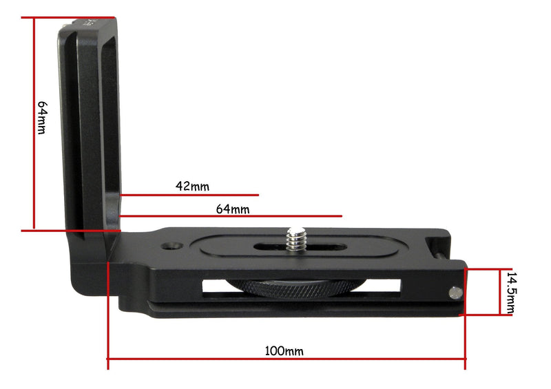 [AUSTRALIA] - Desmond Flywheel L Plate DAL-FW QR Arca/RRS Compatible Universal for Camera/Tripod Head 