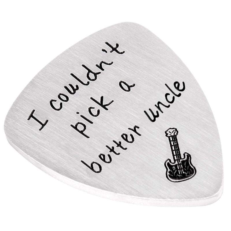 Guitar Pick, I Couldn't Pick a Better Uncle, Anniversary Gift for Musician Guitar Player Christmas Birthday Gifts