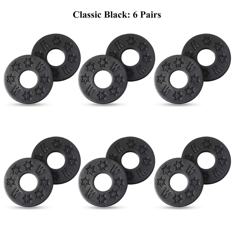 12 Pieces Guitar Strap Locks Silicone Strap Locks Rubber Guitar Strap Blocks Guitar Protector (Black)