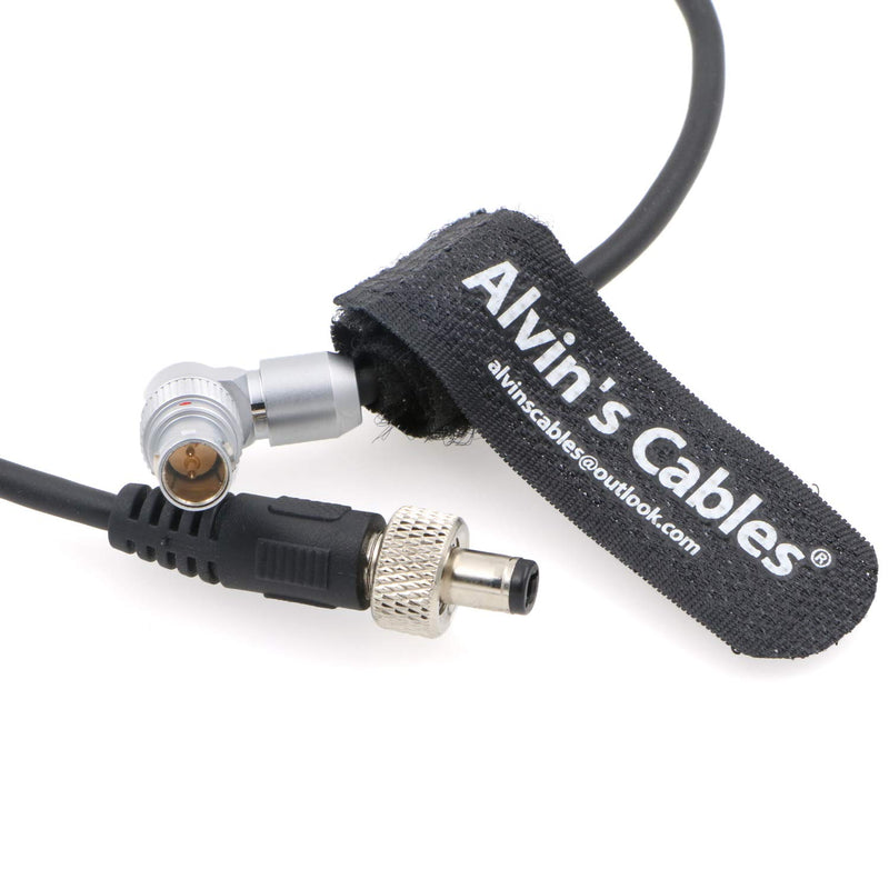 Alvin's Cables Z CAM E2 Flagship Rotatable Right Angle 2 Pin to Straight Lock DC Power Cable for Atomos Shinobi Ninja V OSEE G7 Monitor Adjustable 90 Degrees 2 Pin Cord for Z CAM E2-S6 E2-F6 E2-F8