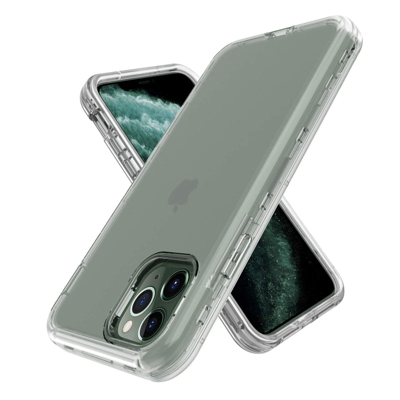 AMENQ Clear Case for iPhone 11 Pro Max, Heavy Duty Crystal Clear Hard Protective Case with Shockprook TPU Bumer and Rugged PC Back Armor Cover for iPhone 6.5 2019 (Crystal Clear)