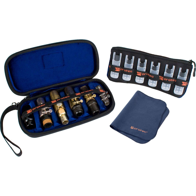 [AUSTRALIA] - Protec WMC6 6-Piece Woodwind Mouthpiece Case Protects up to 6 Mouthpieces 