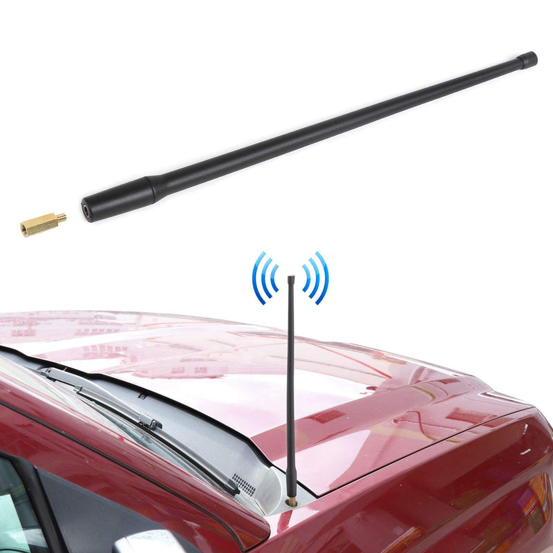 CheroCar FM/AM Radio Antenna Compatible for Chevy Silverado GMC Sierra, 7.48 inches, Internal Copper Coil, FM/AM Reception, Exterior Accessories, Black-C…… C