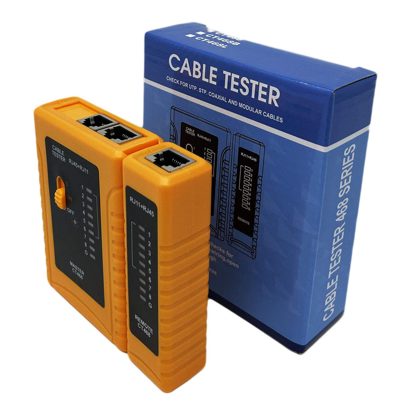 iMBAPrice - RJ45 Network Cable Tester for Lan Phone RJ45/RJ11/RJ12/CAT5/CAT6/CAT7 UTP Wire Test Tool 1-Pack RJ45/RJ11 Wire Continuity Tester