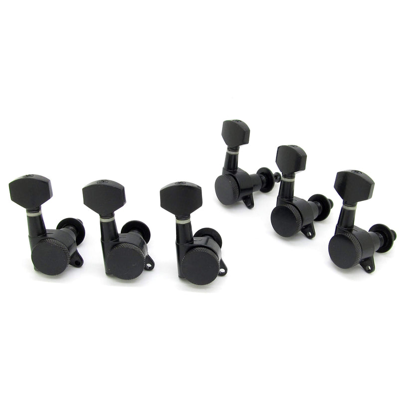 Acoustic Guitar String Tuning Pegs Tuners Keys Machine Heads Balck Set of 6R Parts M