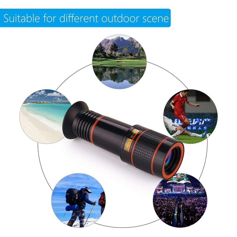 [AUSTRALIA] - Cell Phone Camera Lens, SEVENKA 12X Telephoto Universal Clip On hd Lens Compatible with iPhone 12/11 Pro Max X XS Max XR/8/7/6/6s, Samsung, Android and Smartphone with Travel Case 