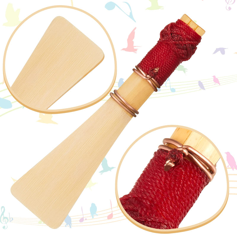 5 Pieces Bassoon Reed with 1 Bassoon Reed Protective Case Bassoon Reed Medium Soft Bassoon Reed Case Reeds Holder Box for Bassoon Reeds Musical Instrument Accessories Storage