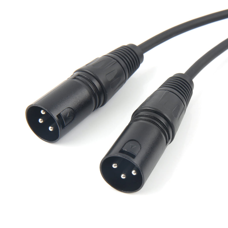 [AUSTRALIA] - SiYear Profession 6.35mm (1/4inch) TRS Male Plug to 2 Dual XLR Male Microphone Stereo Unbalanced Audio Converter Adapter Y Splitte Cable Cord （5FT/1.5M) 6.35-2XLRM-1.5M 