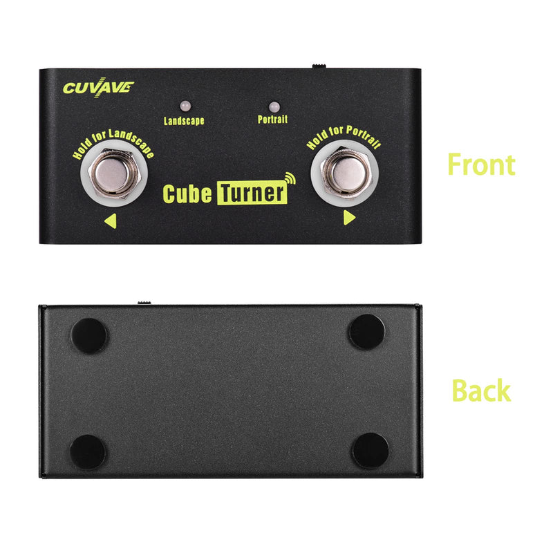 Lerodite Page Pedal Tuner, External Pedal Controller,Music Score Control the Turning Function Page Up Page Down for Guitar Effect Pedal,Tablet,Mobile Phone