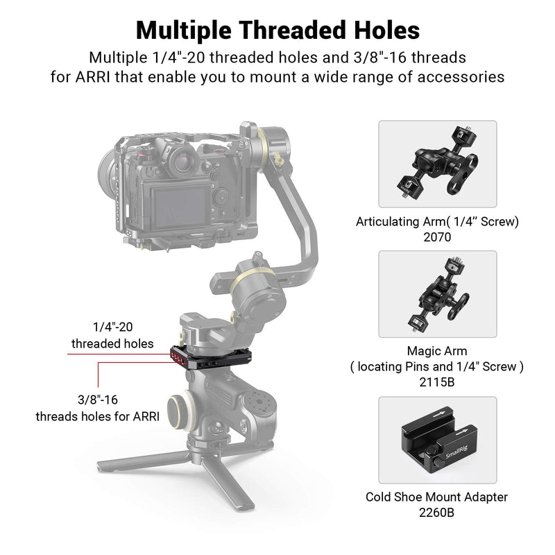 SmallRig Mounting Clamp for ZHIYUN Crane 3S Handheld Stabilizer 2853