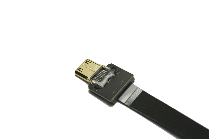 Short Slim Flat HDMI FPV HDMI Cable Mini HDMI Straight to Standard HDMI Full HDMI Normal HDMI Straight HDMI male for rig gimbal Canon 5D3 5D2, panasonic lumix GH3 GH2, sony nex 5N 5T 5R 7N 10CM