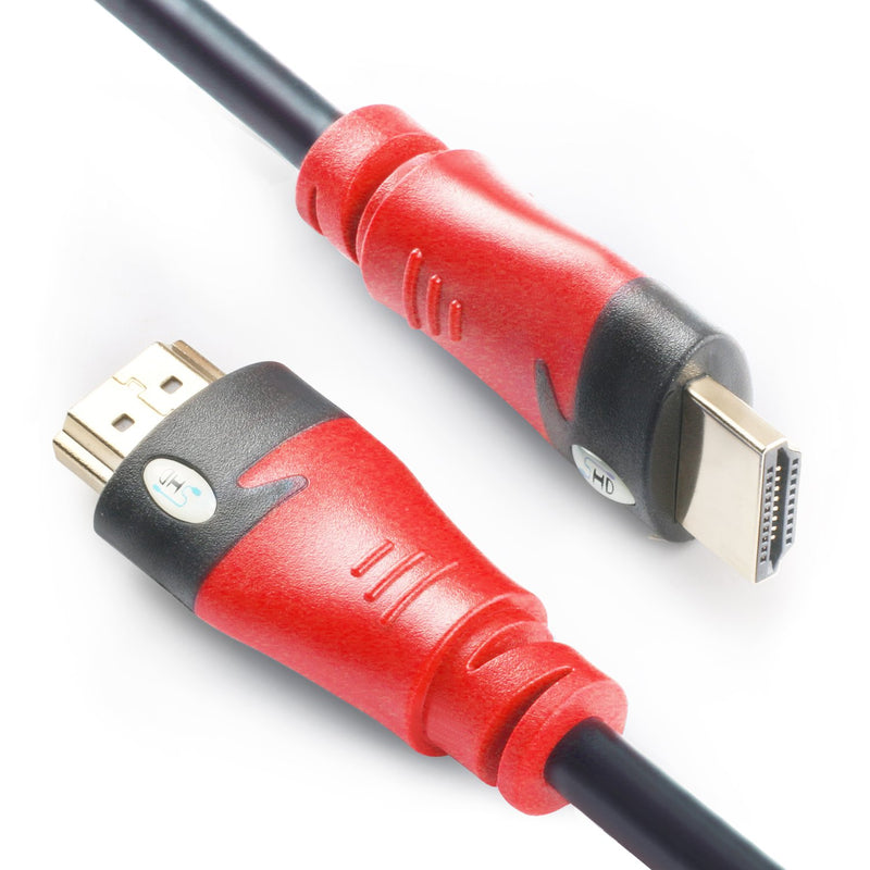 SHD HDMI Cable 2.0 High Speed HDMI Cord UHD 18Gbps Support 4K 3D 1080P Ethernet Audio Return CL3 Rated Gold Plated Connectors-40Feet 40Feet Red