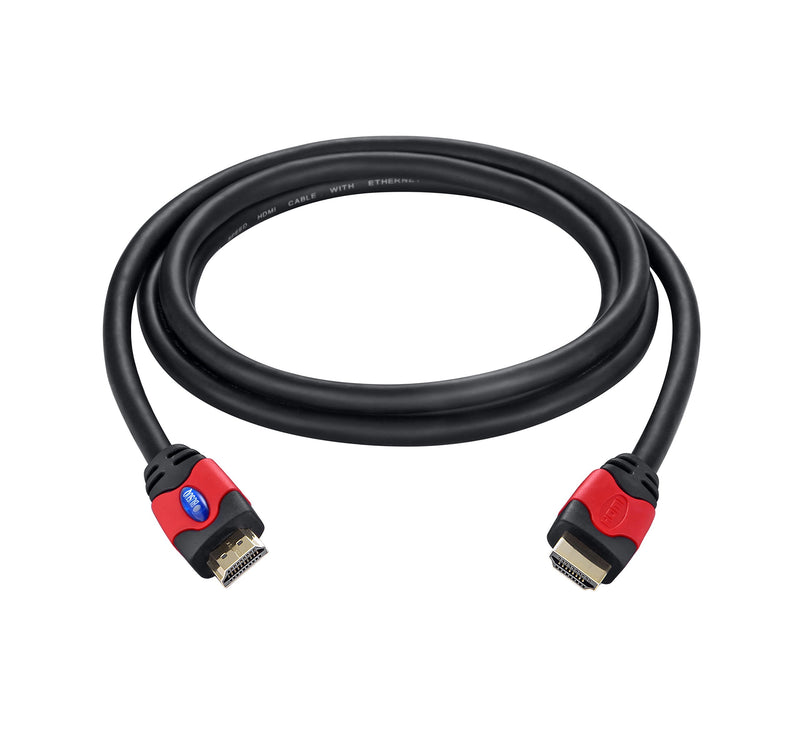 UFO Parts 4K HDMI Cable 15 ft/4.6m BUSUQ HDMI 26AWG with Ethernet, CL3-1.3V-1.4V-2.0V 3D HDMI 15ft Red