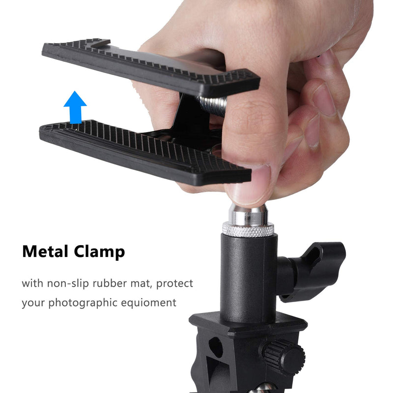 Youngerfoto Light Reflector Holder, Reflector Clamp with 5/8 Light Stand Attachment for Reflector and Umbrella Reflector Holder