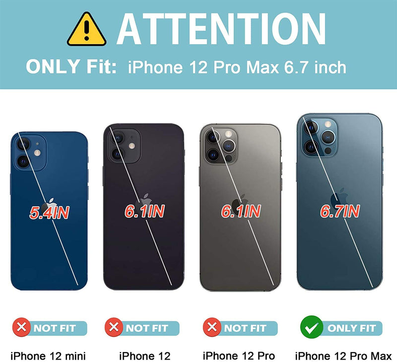 [2 Pack] ProCase iPhone 12 Pro Max Privacy Screen Protector 2020, Anti-Spying Tempered Glass Screen Film Guard for Apple iPhone 12 Pro Max 6.7 Inch 2020