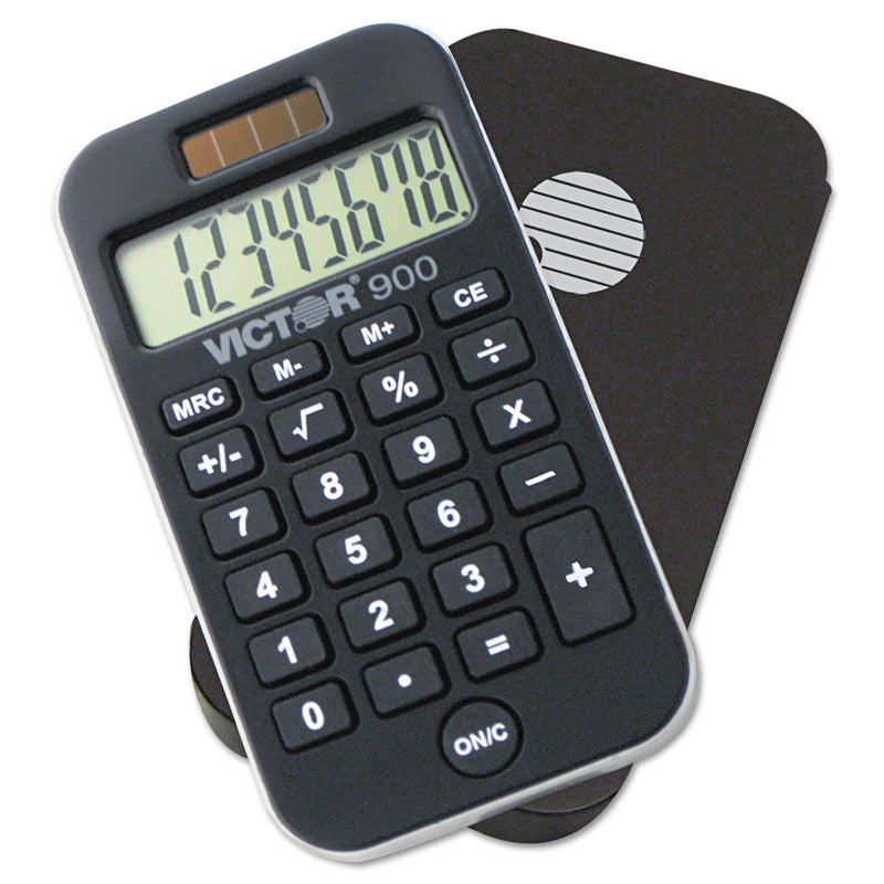 Victor 900 900 Antimicrobial Pocket Calculator, 8-Digit LCD