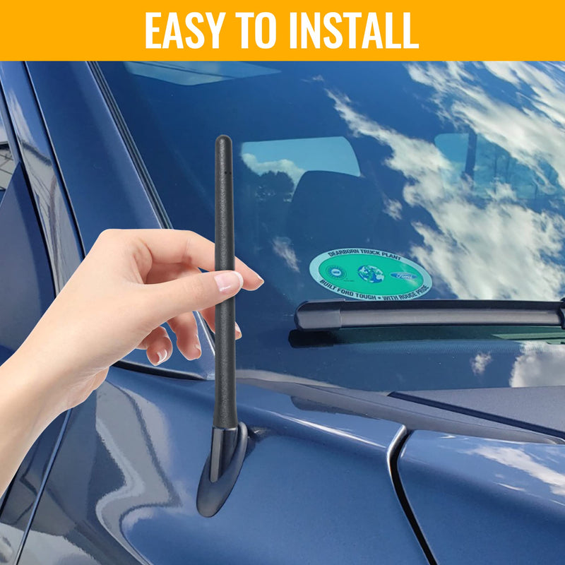 [AUSTRALIA] - KSaAuto Short Antenna for 2009-2023 Ford F150 2017-2023 Ford F250, Car Antenna Replacement for FM AM Reception, Flexible Rubber Antenna, Ford F150 Dodge Ram 1500 Accessories 6 3/4 Inch 