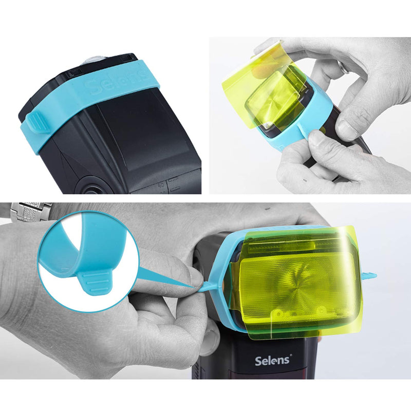 Selens Universal Flash Gels Lighting Filter SE-CG20-20 pcs Combination Kits for Camera Flash Light