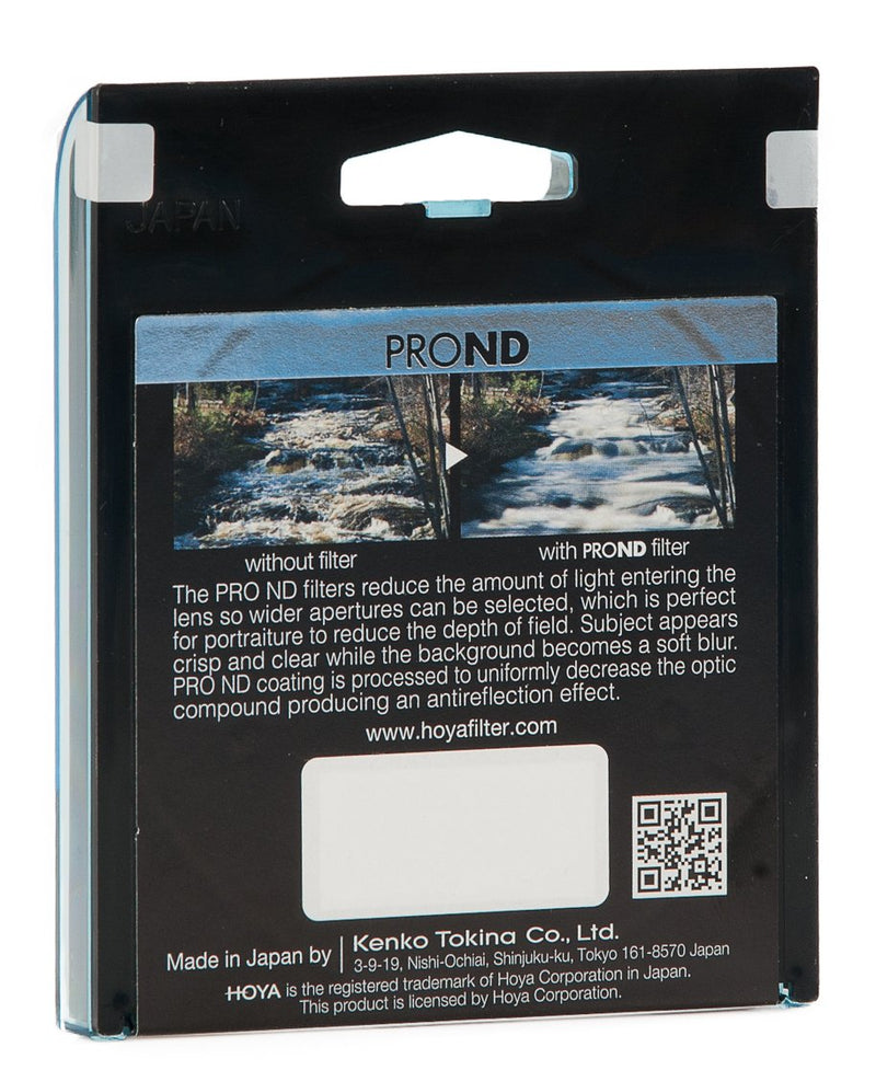 Hoya Pro ND 2 filter, black