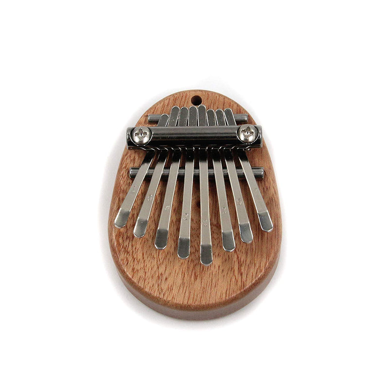 Geesatis Music Lover Birthday Gift 8 Tone-Key Kalimba Mini Thumb Piano Wooden Thumb Finger Portable Piano with Lanyard, Green Dinosaur Toy, Gift Ball