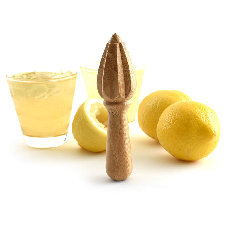 Norpro Bamboo Citrus Reamer, A, Beige 1 Modern