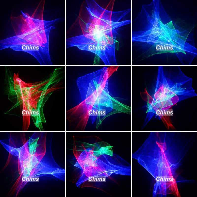 [AUSTRALIA] - Chims DJ Lights, Rechargeable Mini Laser Lights RGB Aurora Lighting Projector Home Disco Party Laser Light Show Portable Cordless Music Activated Lights for House Stage DJ Dance Car Garden Holiday 