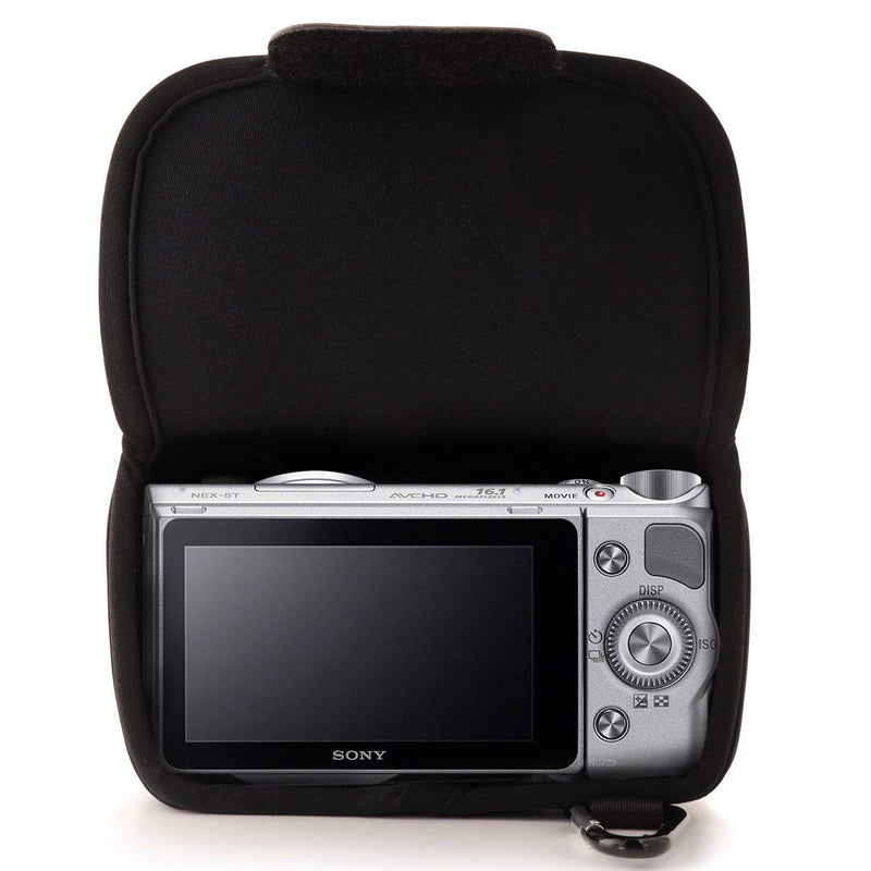 MegaGear ''Ultra Light'' Neoprene Camera Case Bag for Sony Alpha A5100, A5000 (16-50mm), NEX-5T, NEX-3N, NEX-5R cameras (Black) Black