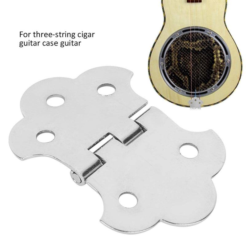 Guitar Part, Low-Cost Tailpieces Guitar Accessory, Brass-Plated Hinged Tail for 3-String Cigar Box Guitars Musical