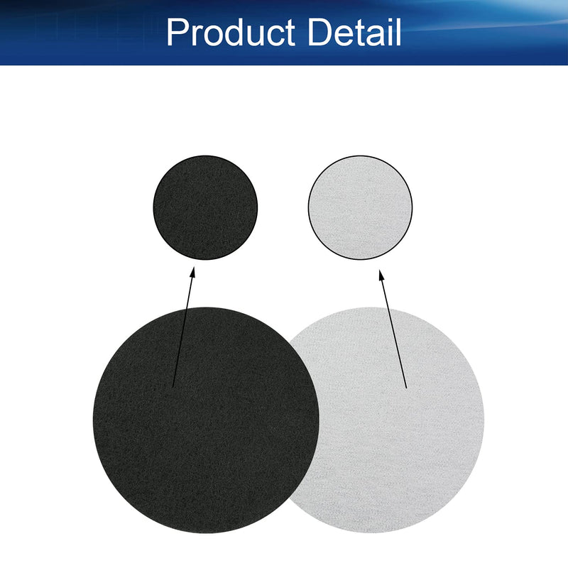 Auniwaig 7 Inch 1200-Grit Drill Power Brush Tile Scrubber Scouring Pads Disc Hook and Loop Cleaning for Bathroom & Kitchen Cleaning Gray 2Pcs 1200# 2pcs