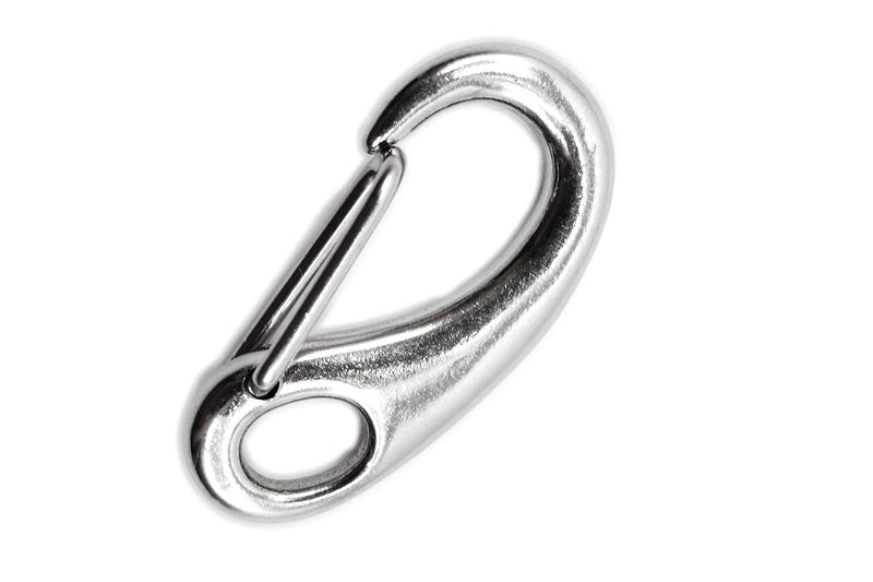 Marine City 316 Stainless-Steel Egg-Shaped Spring Snap Hook 3-1/2 Inches