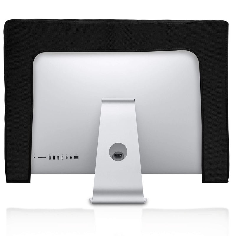 kwmobile Computer Monitor Cover Compatible with 27-28" Monitor - Monitor Cover - Travel & Explore White/Black Travel & Explore 02-01