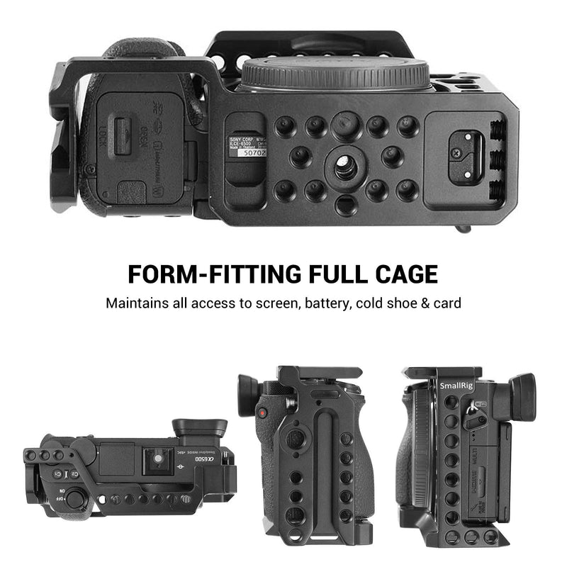 SMALLRIG Cage for Sony Alpha A6300 A6500/ILCE 6500 4K Digital Mirrorless Camera - 1889