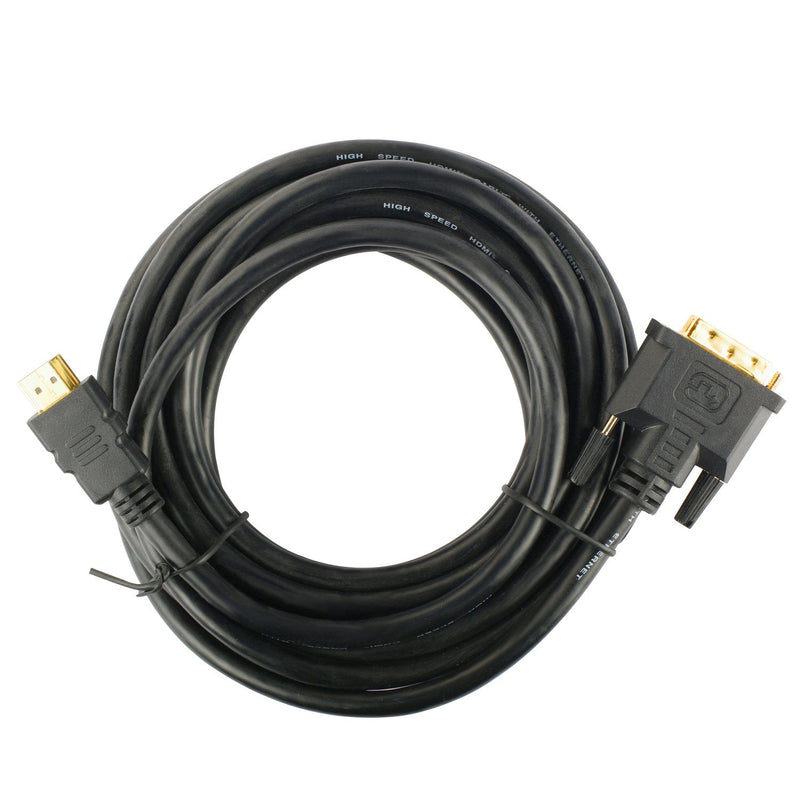 SHD DVI to HDMI Cable 6Feet,HDMI to DVI Cable Cord DVI D to HDMI Adapter Bi-Directional Monitor Cable for PC Laptop HDTV Projector