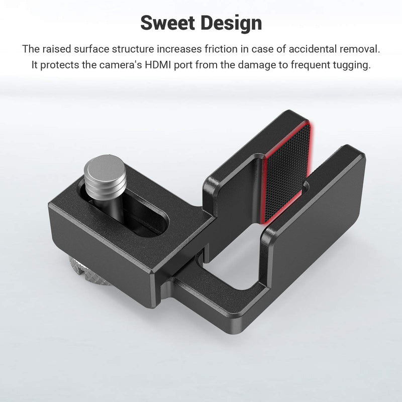 SMALLRIG HDMI Cable Clamp for Sony A6500/A6000/A6300 Cage, Panasonic GH5 Cage, Compatible with SMALLRIG Cage 1661, Cage 1889, Cage 2049-1822