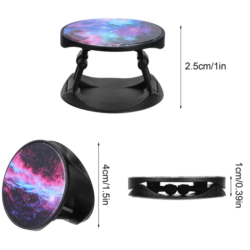 10 Pieces Phone Grip Holder Nebula Collapsible Phone Holder Self-Adhesive Sublimation Phone Holders for Smartphone and Tablets